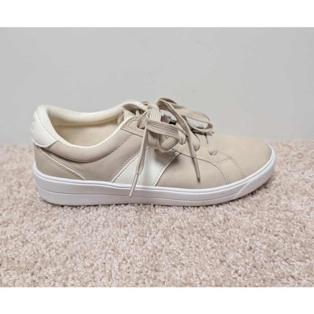 RYKA VIV women's Classic Court sneaker/shoes, 8.5, Faux Leather Beige/Tan, 8.5